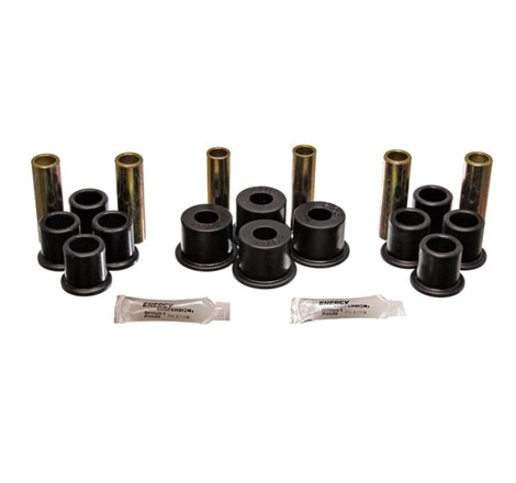 Energy Suspension 8/81-96 Ford F100/F150 2WD Black Rear Leaf Spring Bushing Set