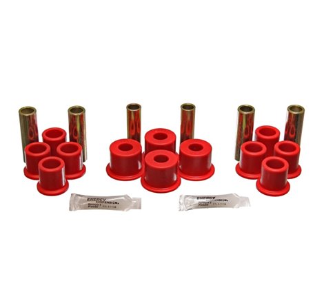 Energy Suspension 8/81-96 Ford F100/F150 2WD Red Rear Leaf Spring Bushing Set