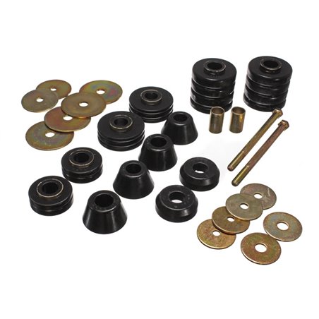 Energy Suspension 67-72 GM 3/4 Ton C-20/C2500 / 1 Ton C-30/C3500 2WD Black Body(cab) Mount Set