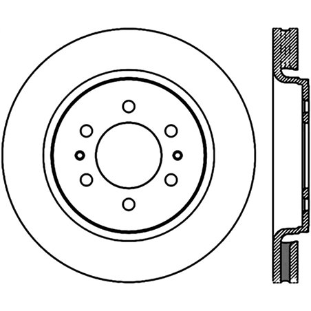 StopTech 10-16 Ford F-150 Slotted & Drilled Front Left Sport Brake Cryo Rotor