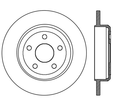 StopTech Slotted Sport Brake Rotor 11-15 Jeep Grand Cherokee (Exludes SRT8)