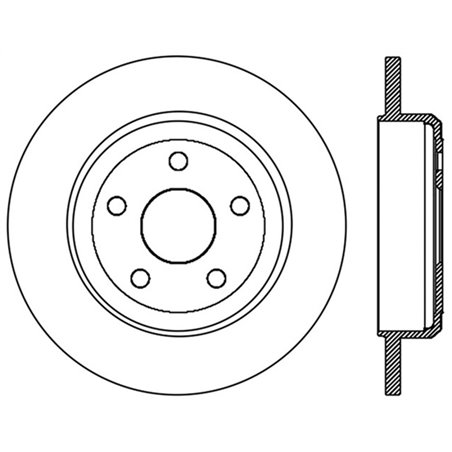 StopTech Slotted Sport Brake Rotor 11-15 Jeep Grand Cherokee (Exludes SRT8)