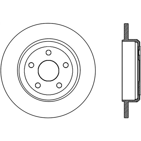 StopTech Slotted Sport Brake Rotor 11-17 Jeep Grand Cherokee (Excludes SRT8)