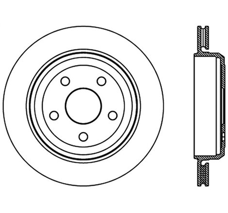 StopTech Slotted Sport Brake Rotor 11-17 Jeep Grand Cherokee (Excludes SRT8)