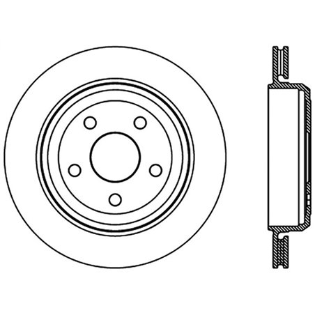 StopTech Slotted Sport Brake Rotor 11-17 Jeep Grand Cherokee (Excludes SRT8)