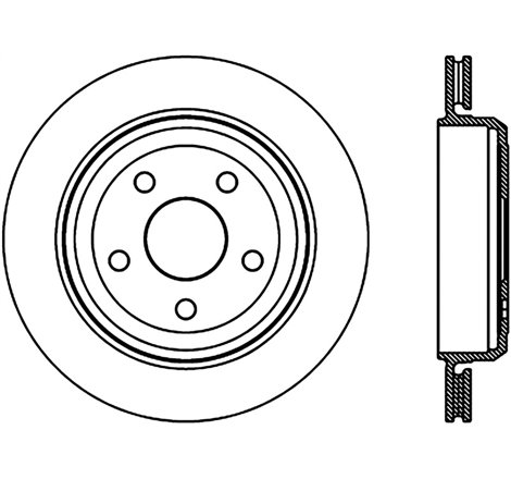 StopTech Slotted Sport Brake Rotor 11-17 Jeep Grand Cherokee (Excludes SRT8)