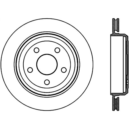 StopTech Slotted Sport Brake Rotor 11-17 Jeep Grand Cherokee (Excludes SRT8)