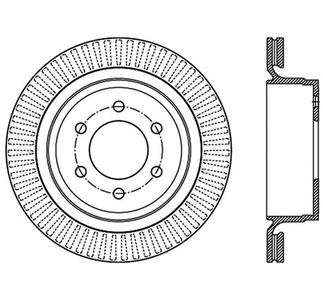 StopTech 12-19 Ford F-150 (w/Manual Parking Brake) Slotted Sport Brake Rotor