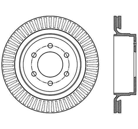 StopTech 12-19 Ford F-150 (w/Manual Parking Brake) Slotted Sport Brake Rotor