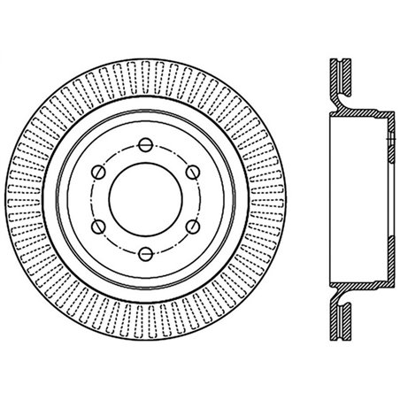 StopTech 12-19 Ford F-150 (w/Manual Parking Brake) Slotted Sport Brake Rotor