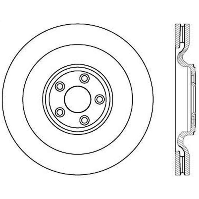 StopTech Slotted & Drilled Sport Brake Rotor