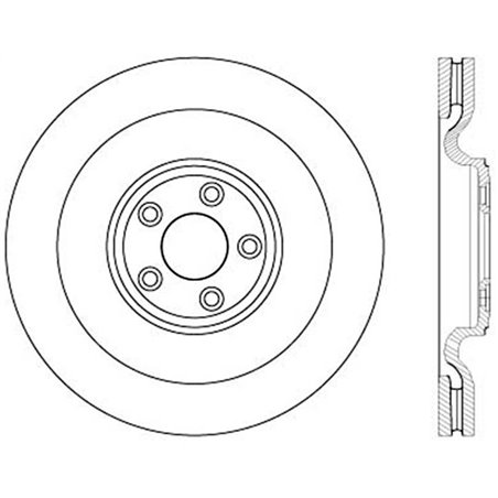 StopTech Slotted & Drilled Sport Brake Rotor