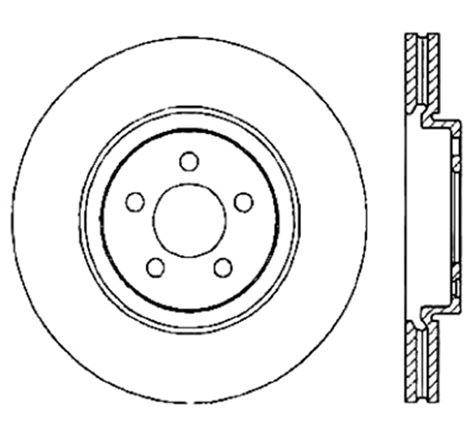 StopTech Slotted & Drilled Sport Brake Rotor