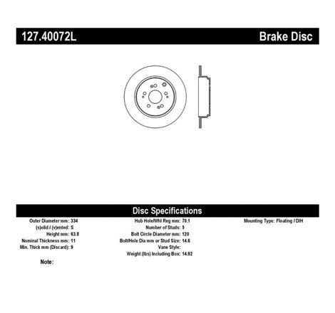 StopTech Slotted & Drilled Sport Brake Rotor