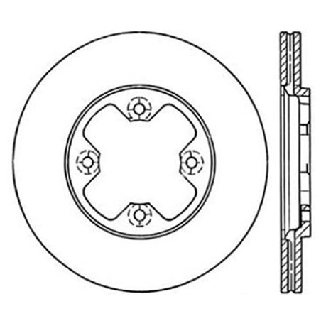 StopTech Slotted & Drilled Sport Brake Rotor