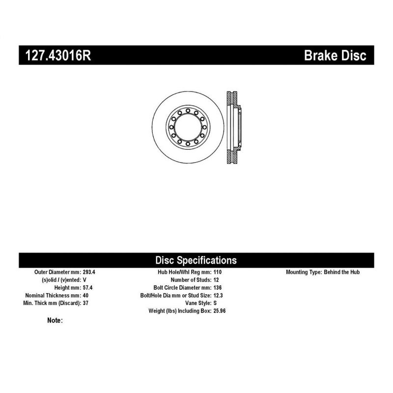 StopTech Slotted & Drilled Sport Brake Rotor