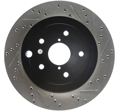 StopTech 08+ Subaru STI (Will Not Fit 05-07) Slotted & Drilled Sport Brake Rotor