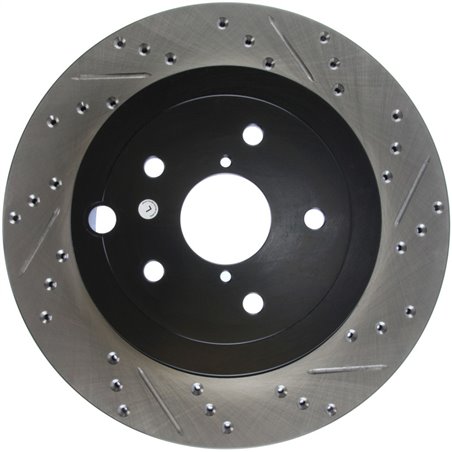 StopTech 08+ Subaru STI (Will Not Fit 05-07) Slotted & Drilled Sport Brake Rotor