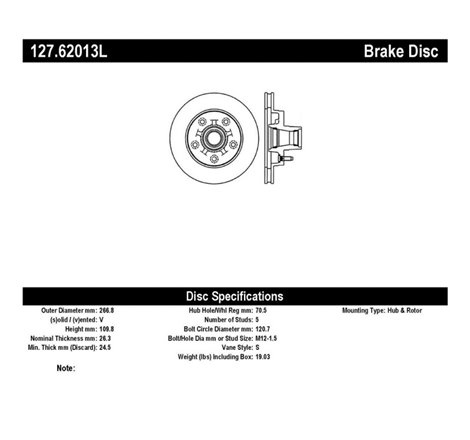 StopTech Slotted & Drilled Sport Brake Rotor