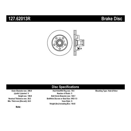 StopTech Slotted & Drilled Sport Brake Rotor