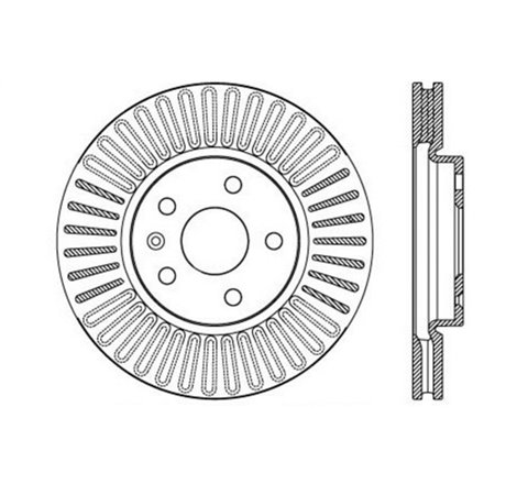 StopTech Slotted & Drilled Sport Brake Rotor