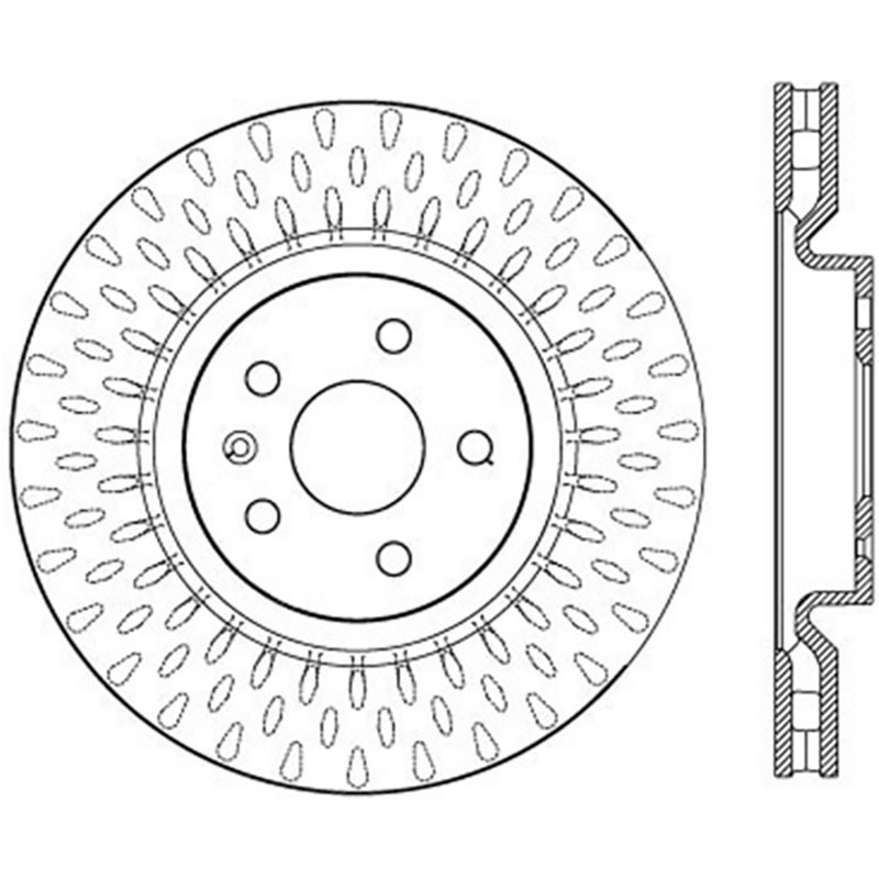 StopTech Slotted & Drilled Sport Brake Rotor