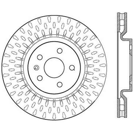 StopTech Slotted & Drilled Sport Brake Rotor