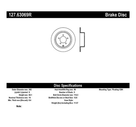 StopTech Slotted & Drilled Sport Brake Rotor