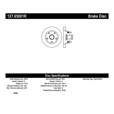 StopTech Slotted & Drilled Sport Brake Rotor