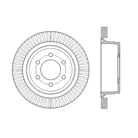 StopTech Slotted & Drilled Sport Brake Rotor