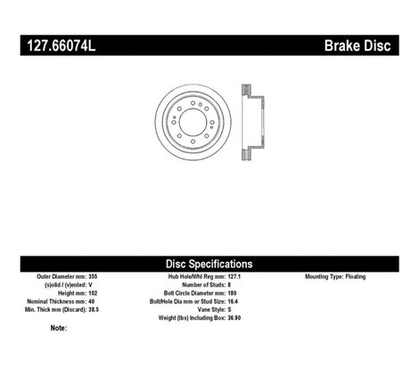 StopTech Slotted & Drilled Sport Brake Rotor