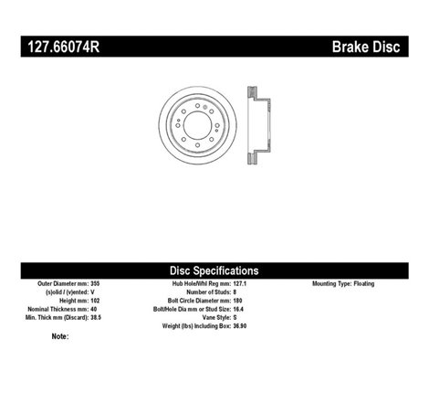 StopTech Slotted & Drilled Sport Brake Rotor