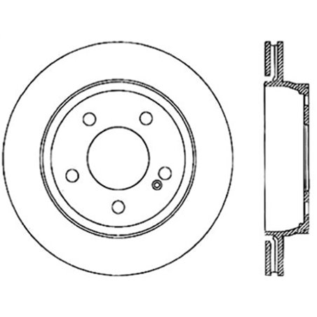 StopTech Drilled Sport Brake Rotor