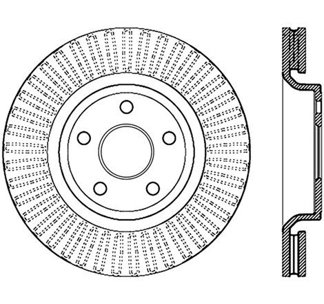 StopTech Drilled Sport Brake Rotor 11-17 Jeep Grand Cherokee (Excluding SRT8)