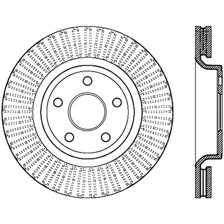 StopTech Drilled Sport Brake Rotor 11-17 Jeep Grand Cherokee (Excluding SRT8)