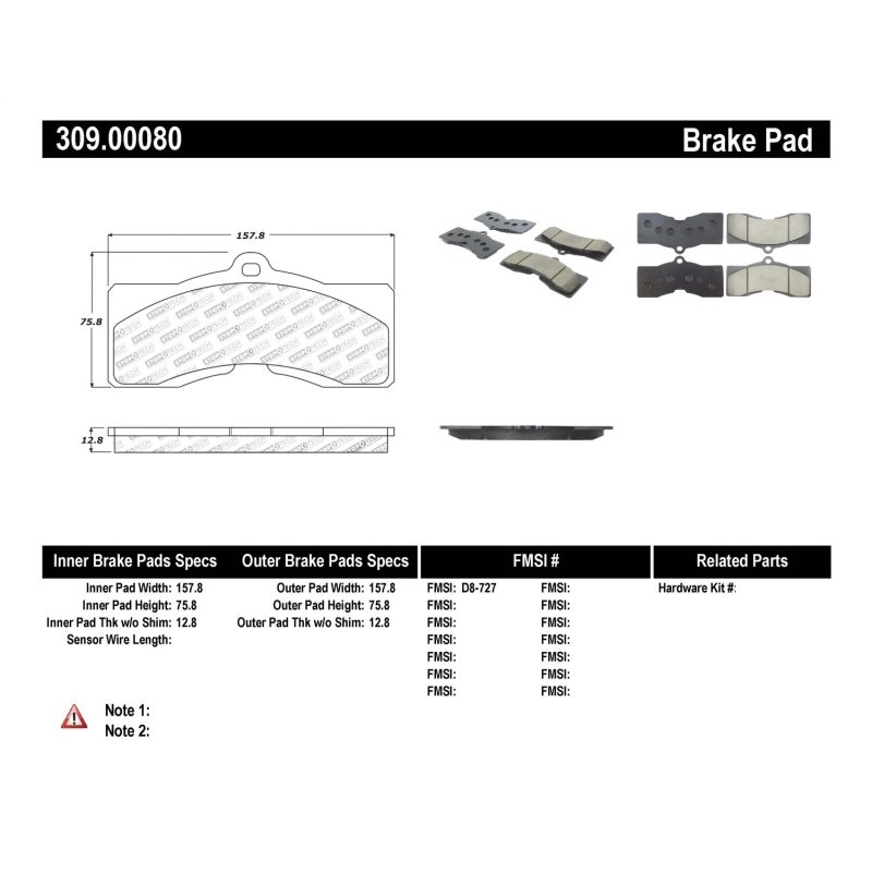 StopTech Performance Brake Pads