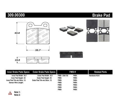 StopTech Performance Brake Pads