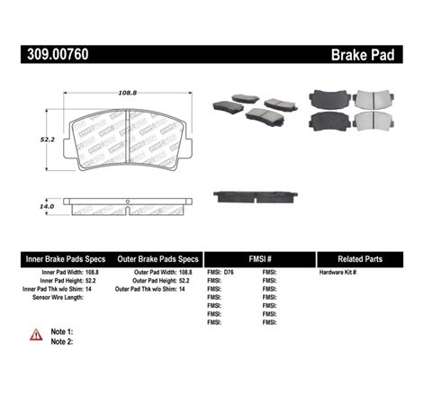 StopTech Performance Brake Pads