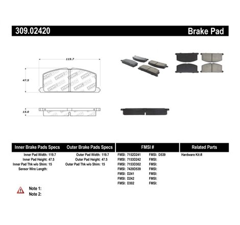 StopTech Performance Brake Pads