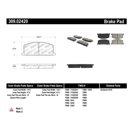 StopTech Performance Brake Pads