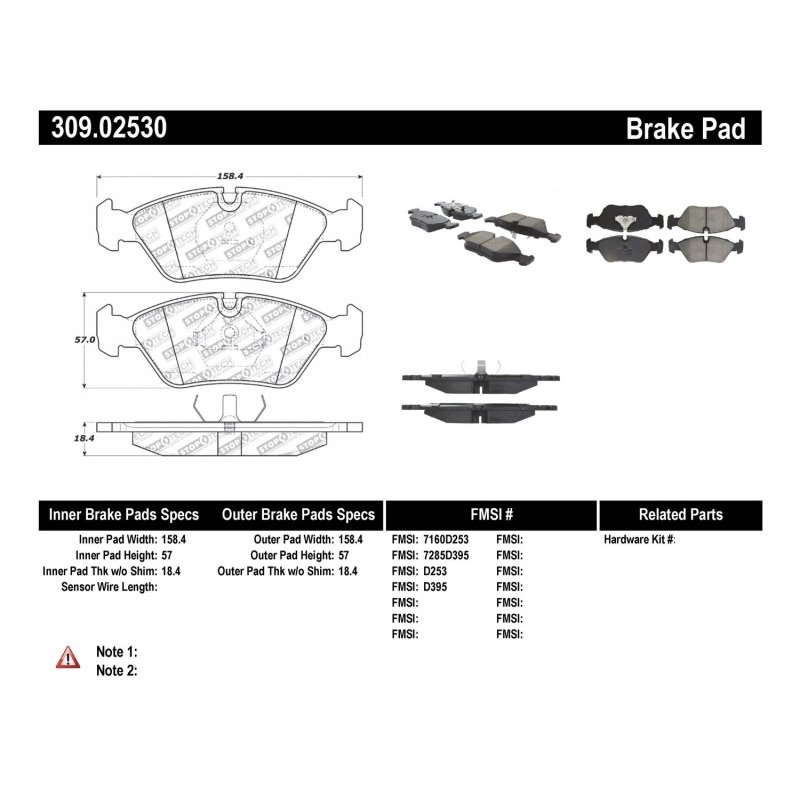 StopTech Performance Brake Pads