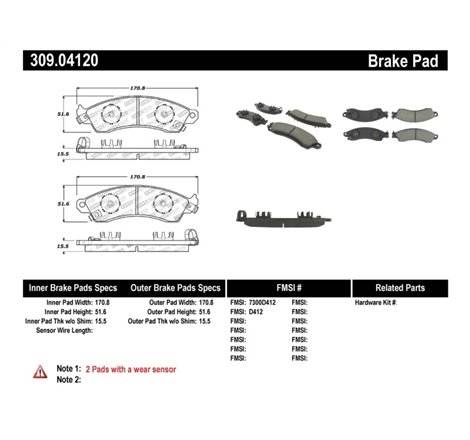 StopTech Performance Brake Pads