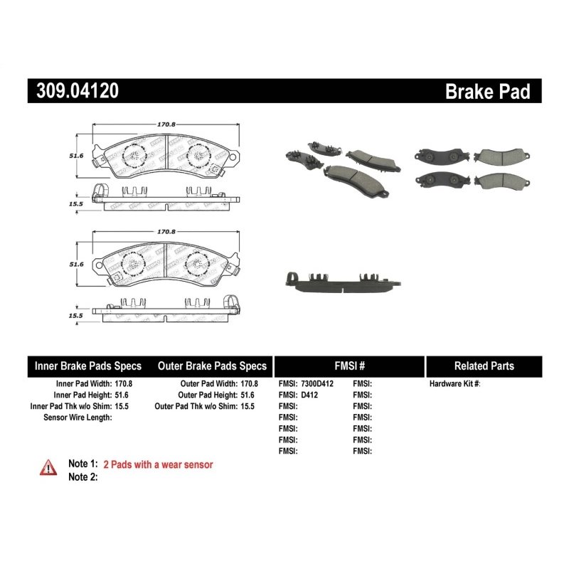 StopTech Performance Brake Pads