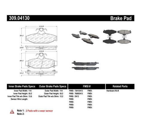 StopTech Performance Brake Pads