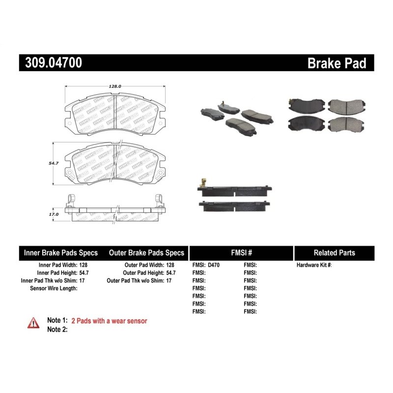 StopTech Performance Brake Pads