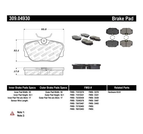 StopTech Performance Brake Pads