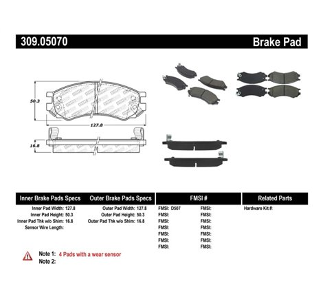 StopTech Performance Brake Pads