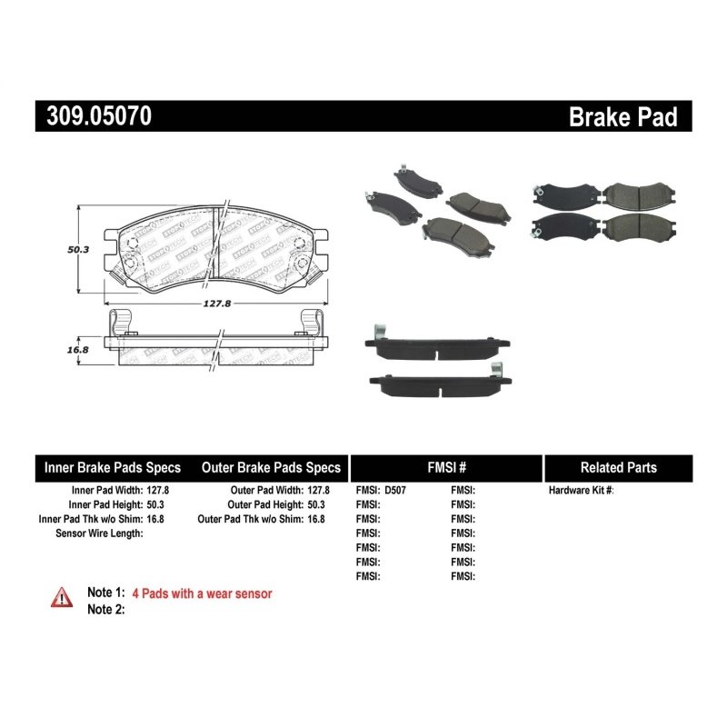 StopTech Performance Brake Pads