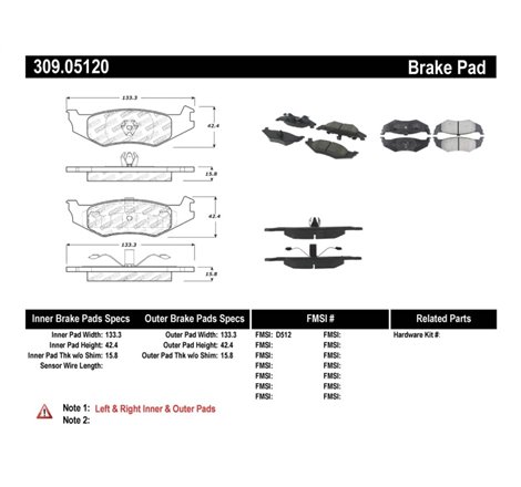 StopTech Performance Brake Pads