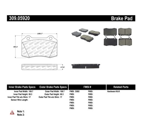 StopTech Performance Brake Pads